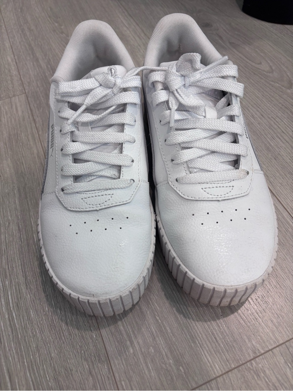 Womens White Puma Sneakers
